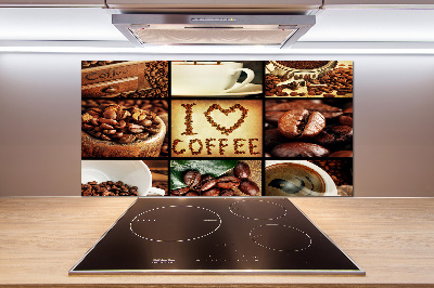 Cooker splashback Coffee collage