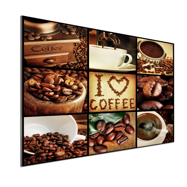 Cooker splashback Coffee collage