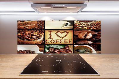 Cooker splashback Coffee collage