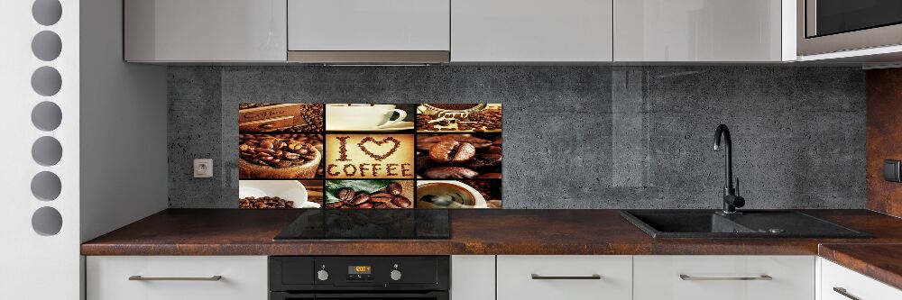 Cooker splashback Coffee collage