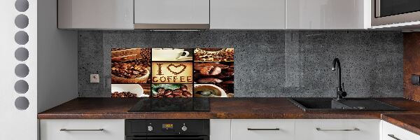 Cooker splashback Coffee collage