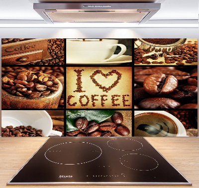 Cooker splashback Coffee collage