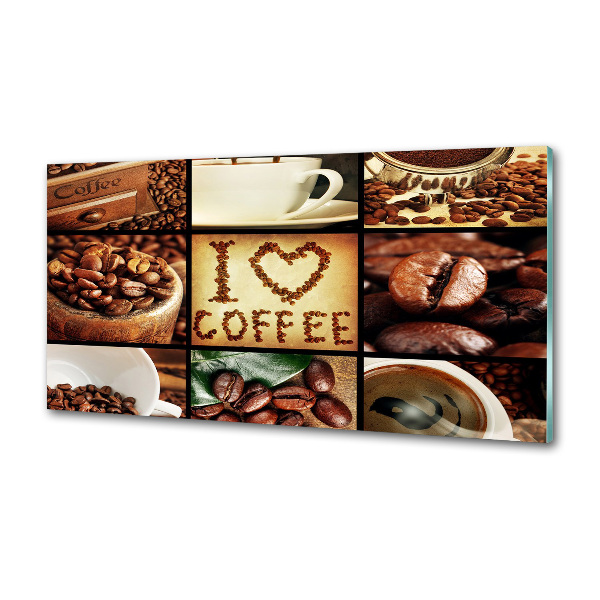 Cooker splashback Coffee collage