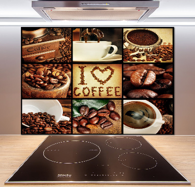 Cooker splashback Coffee collage