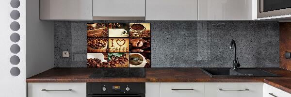 Cooker splashback Coffee collage