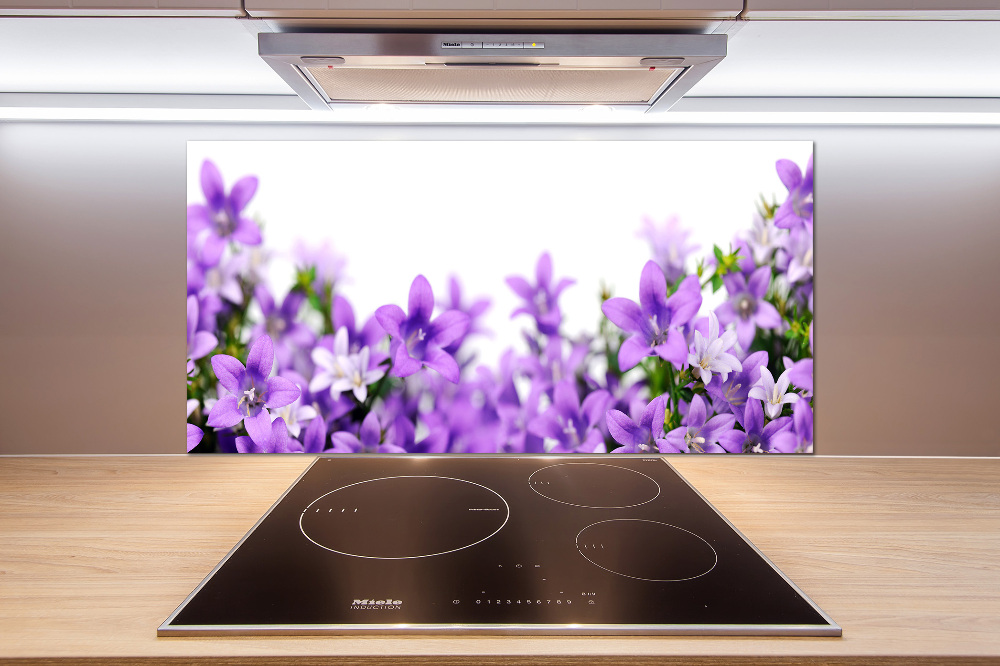 Cooker splashback Purple bells