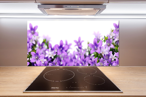 Cooker splashback Purple bells