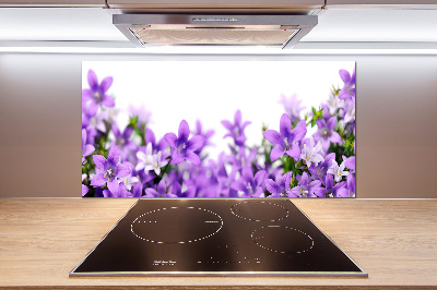 Cooker splashback Purple bells