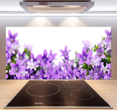 Cooker splashback Purple bells