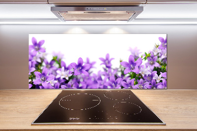 Cooker splashback Purple bells