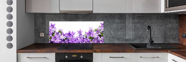 Cooker splashback Purple bells