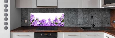 Cooker splashback Purple bells