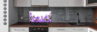 Cooker splashback Purple bells