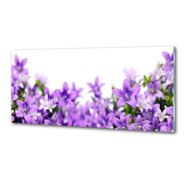 Cooker splashback Purple bells