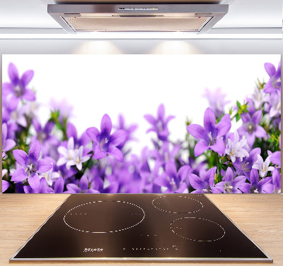 Cooker splashback Purple bells