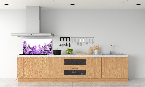 Cooker splashback Purple bells