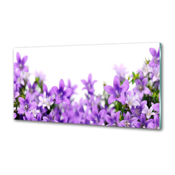 Cooker splashback Purple bells