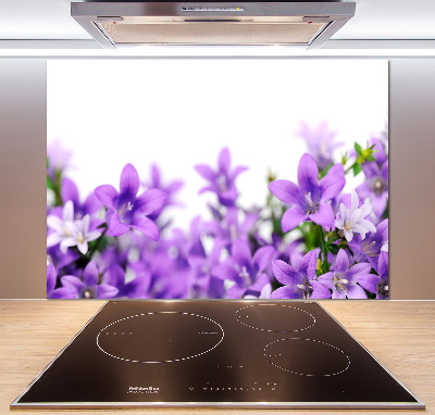 Cooker splashback Purple bells