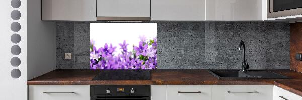 Cooker splashback Purple bells