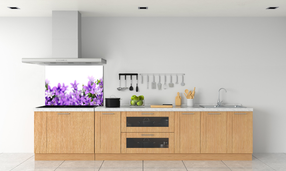 Cooker splashback Purple bells