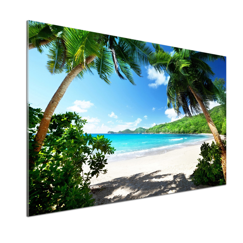 Cooker splashback Seychelles beach