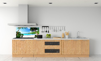 Cooker splashback Seychelles beach