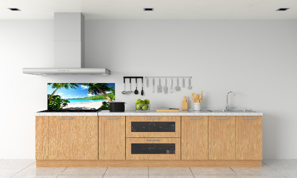 Cooker splashback Seychelles beach