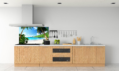 Cooker splashback Seychelles beach