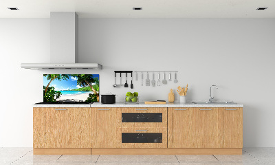 Cooker splashback Seychelles beach