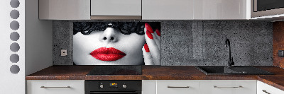 Cooker splashback Lace mask