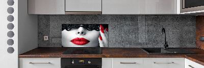 Cooker splashback Lace mask