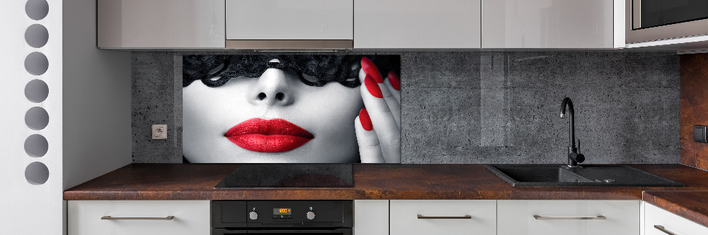 Cooker splashback Lace mask