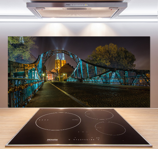 Cooker splashback Bridge of Lovers