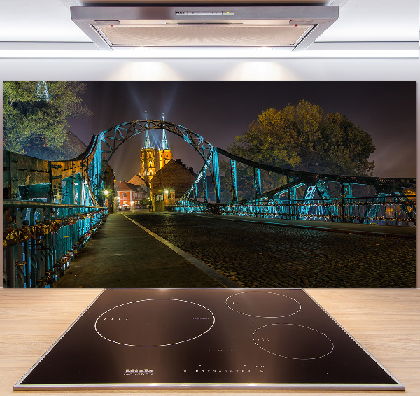 Cooker splashback Bridge of Lovers