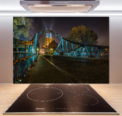 Cooker splashback Bridge of Lovers