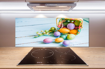 Kitchen splashback Easter eggs