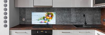 Kitchen splashback Easter eggs