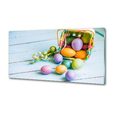 Kitchen splashback Easter eggs