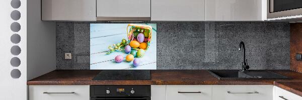 Kitchen splashback Easter eggs