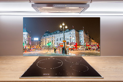 Cooker splashback London at night