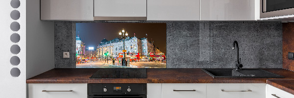 Cooker splashback London at night