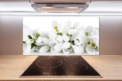 Cooker splashback Snowdrops