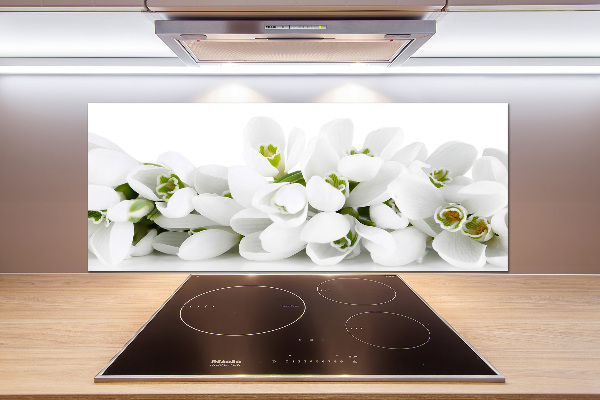 Cooker splashback Snowdrops