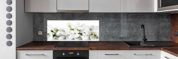 Cooker splashback Snowdrops