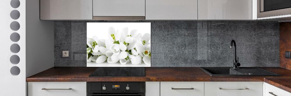 Cooker splashback Snowdrops