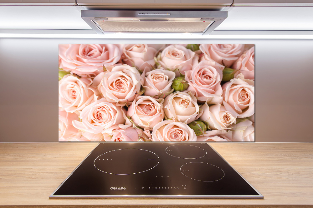 Cooker splashback Roses