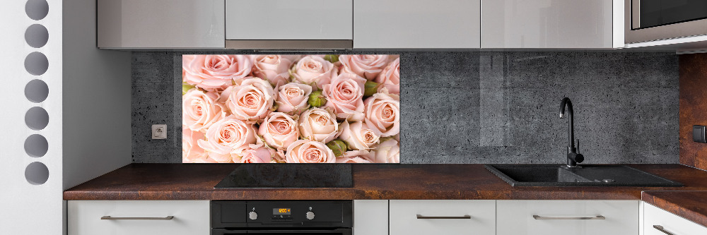 Cooker splashback Roses