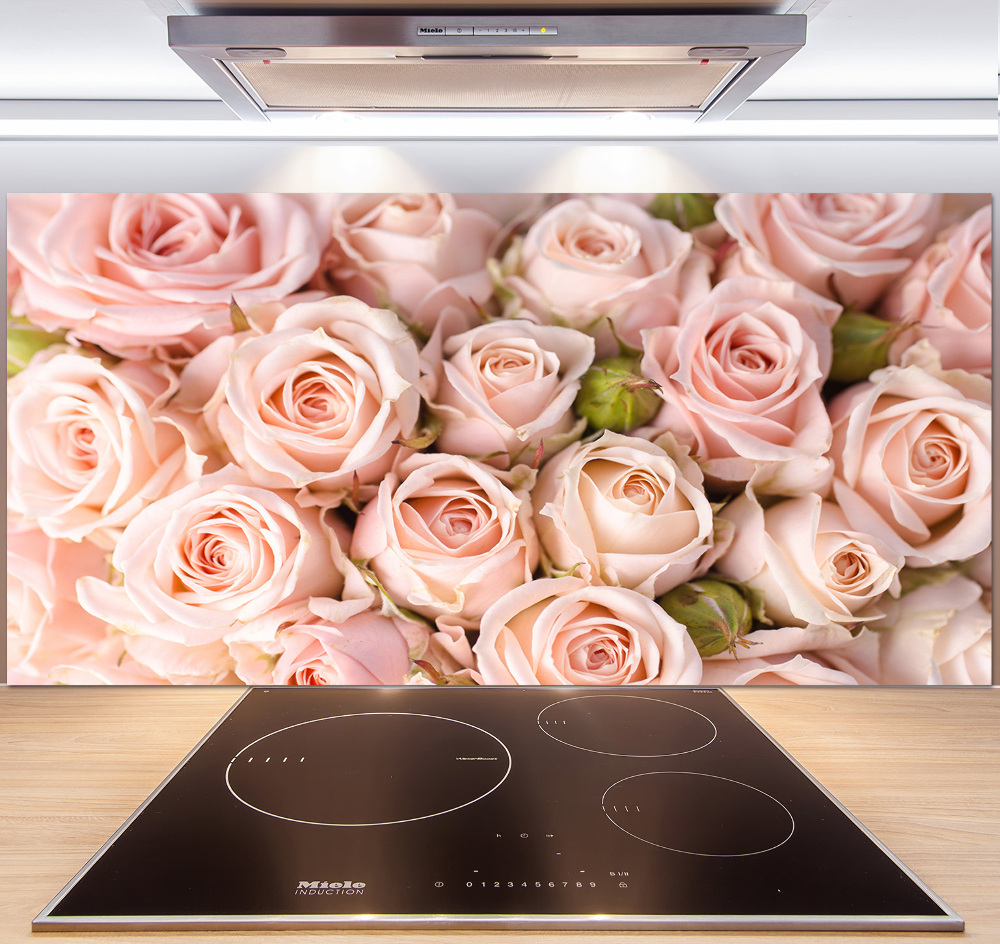 Cooker splashback Roses