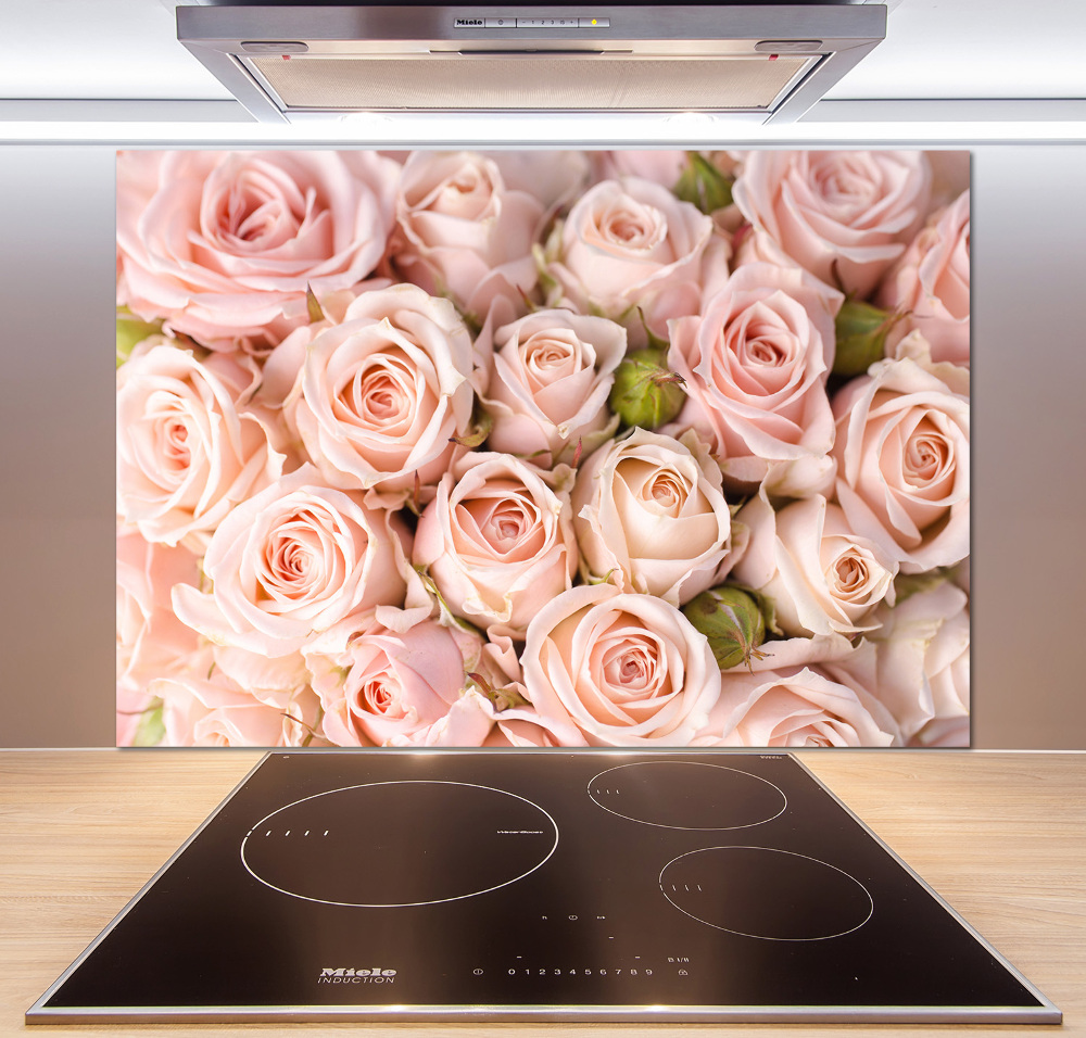 Cooker splashback Roses