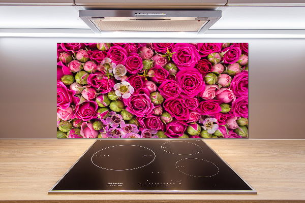 Cooker splashback Roses